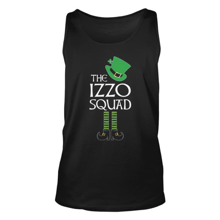 Izzo Name Gift   The Izzo Squad Leprechaun Unisex Tank Top