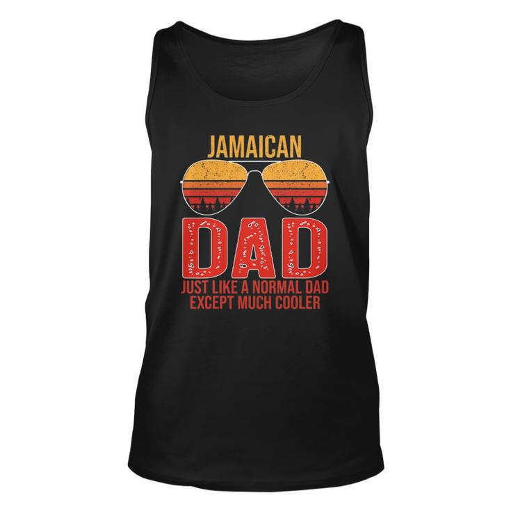Jamaican Dad Retro Sunglasses Jamaica Fathers Day Unisex Tank Top