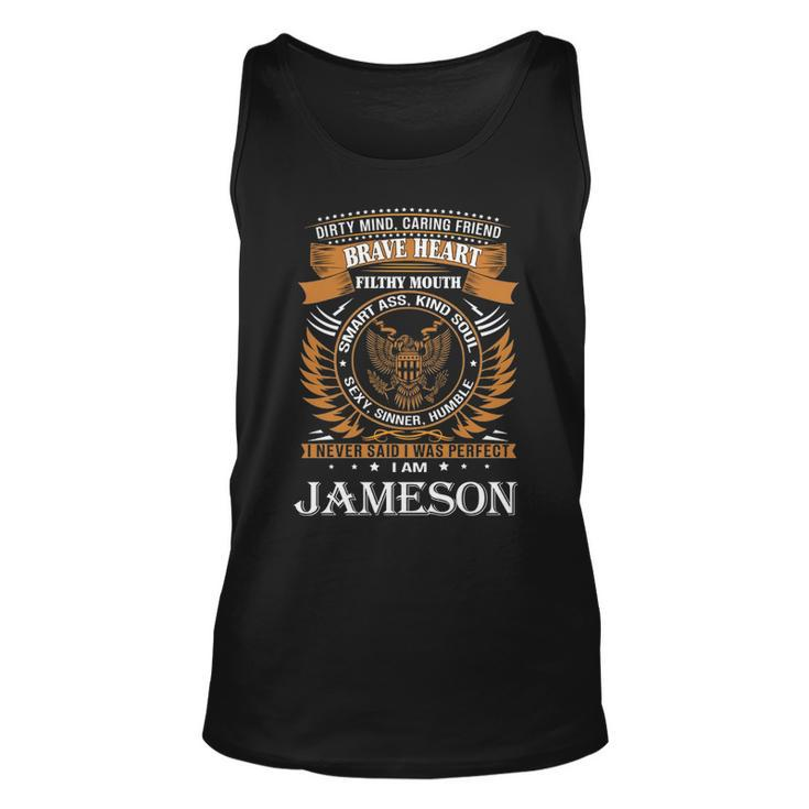 Jameson Name Gift   Jameson Brave Heart Unisex Tank Top