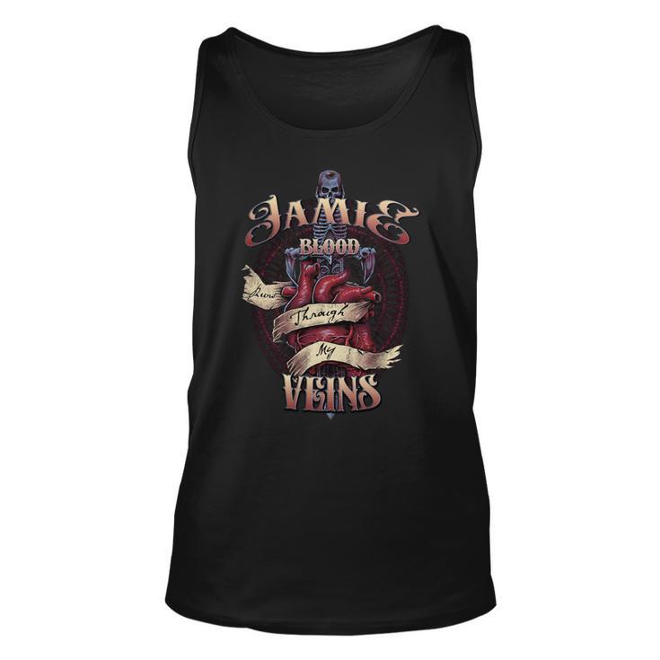 Jamie Blood Runs Through My Veins Name Unisex Tank Top