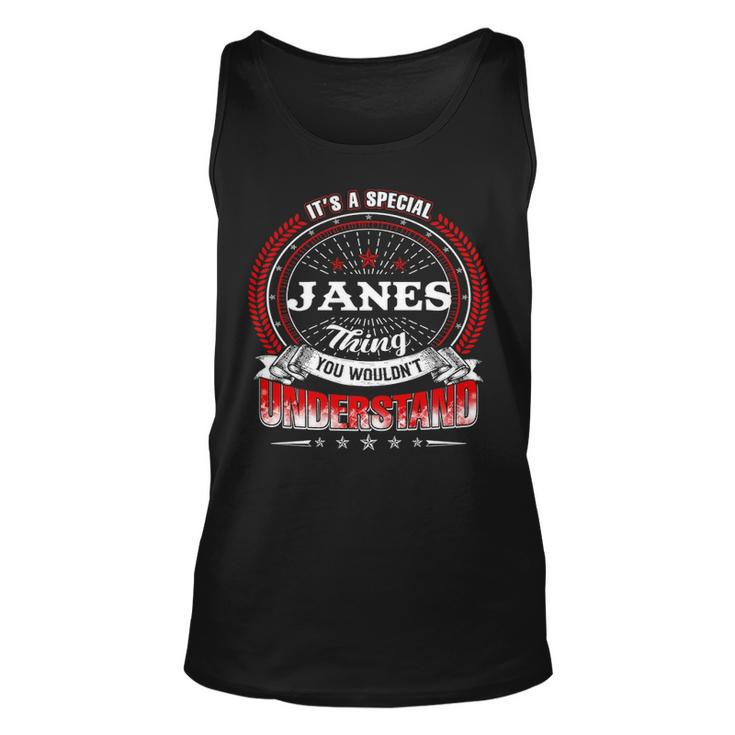 Janes Shirt Family Crest Janes T Shirt Janes Clothing Janes Tshirt Janes Tshirt Gifts For The Janes  Unisex Tank Top