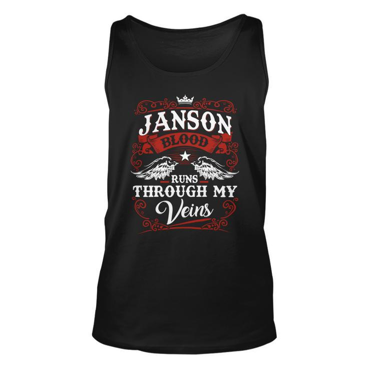 Janson Name Shirt Janson Family Name V3 Unisex Tank Top