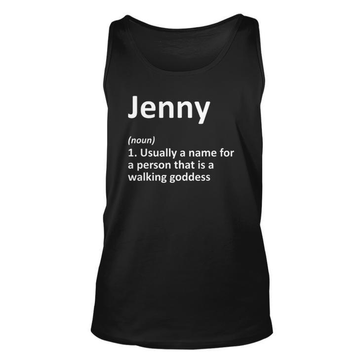 Jenny Definition Personalized Name Funny Birthday Gift Idea Unisex Tank Top