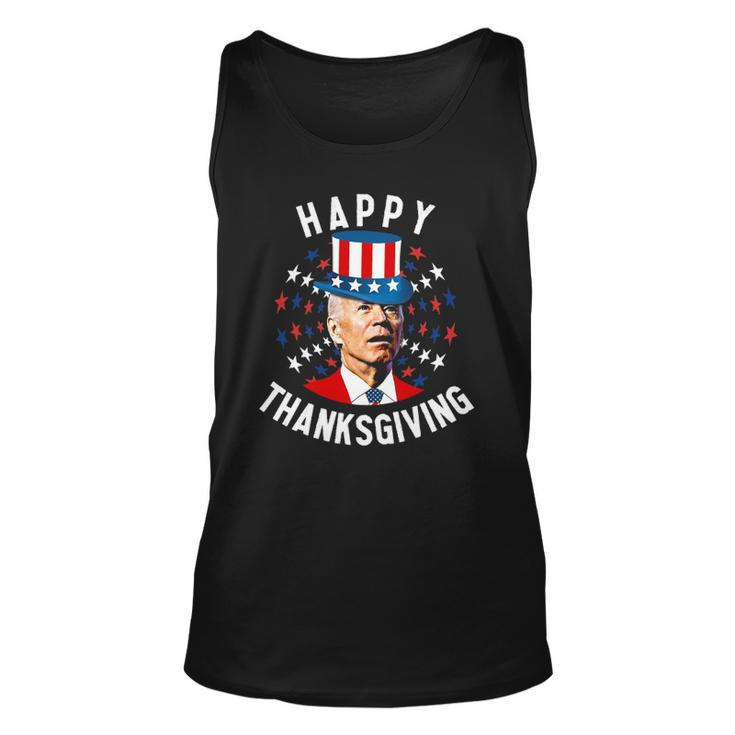 Joe Biden Happy Thanksgiving For Fourth Of July Red White Blue Star Tank Top