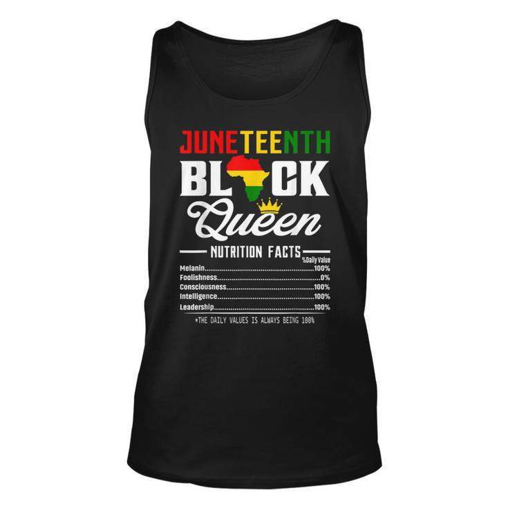 Junenth Womens Black Queen Nutritional Facts 4Th Of July  Unisex Tank Top