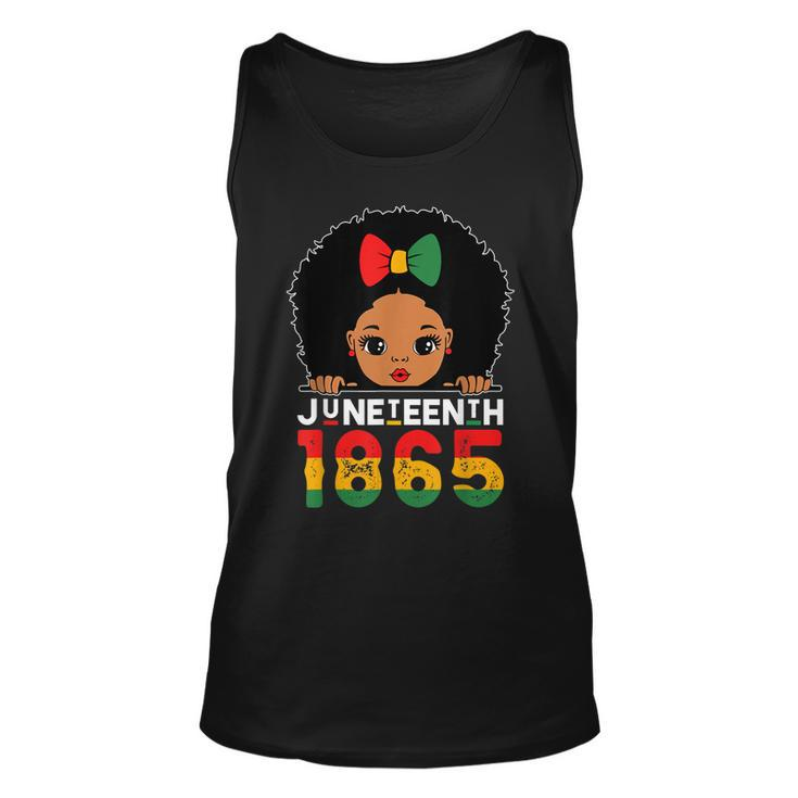 Juneteenth 1865 Celebrating Black Freedom Day Girls Kids   Unisex Tank Top