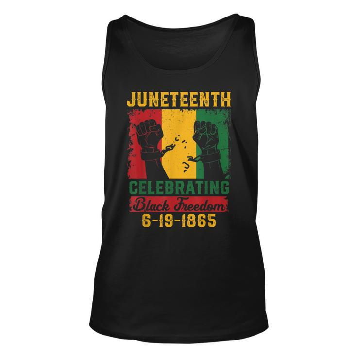 Juneteenth Celebrating Black Freedom 1865 Independence Day Unisex Tank Top