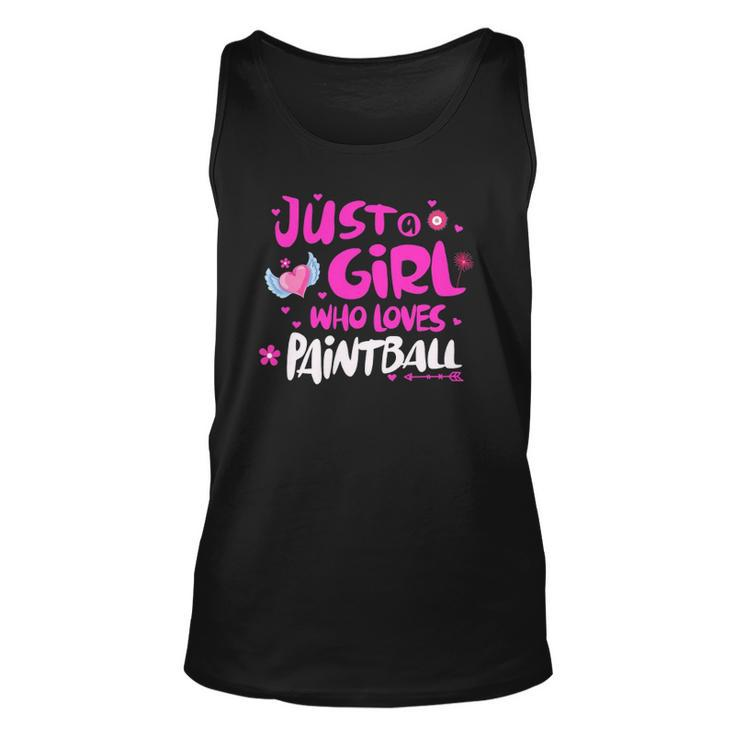 Just A Girl Who Loves Paintball Unisex Tank Top