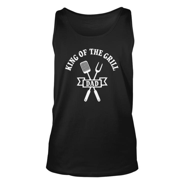 King Of The Grill Gift For Dad Bbq Chef Grilling Unisex Tank Top