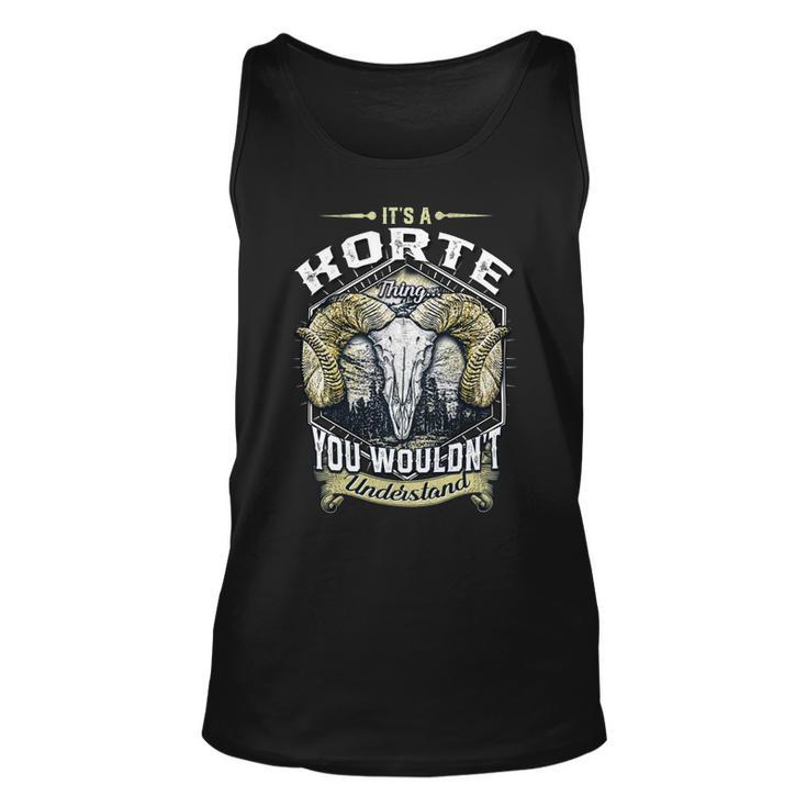 Korte Name Shirt Korte Family Name V3 Unisex Tank Top