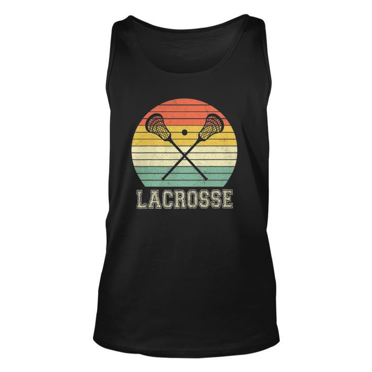 Lacrosse Vintage Retro Lacrosse Stick Sun Gifts Unisex Tank Top