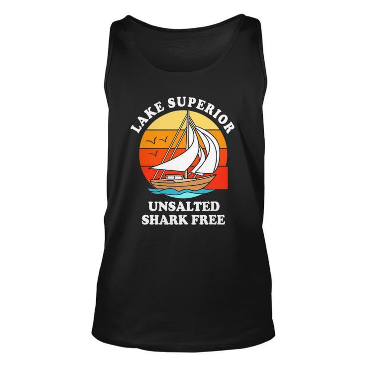 Lake Superior Unsalted Shark Free Unisex Tank Top