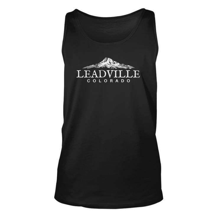 Leadville Colorado Mountain Town Co Tee Unisex Tank Top