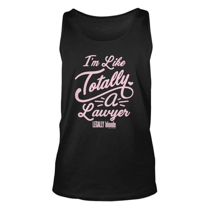 Legally Blonde Im Like Totally A Lawyer Quote  Unisex Tank Top