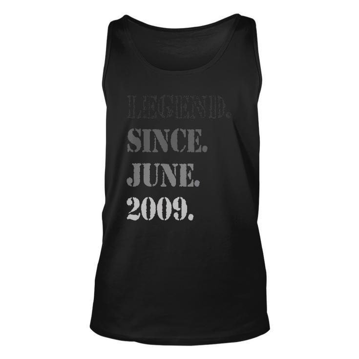 Legend Since June 2009 Th Birthday 13 Years Old Unisex Tank Top