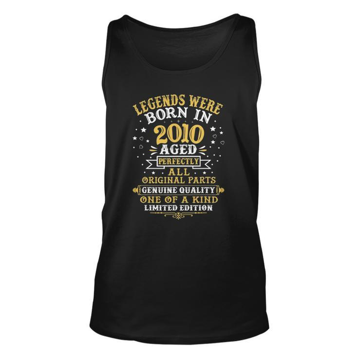 Legends Were Born In 2010 12 Years Old 12Th Birthday Gifts Unisex Tank Top