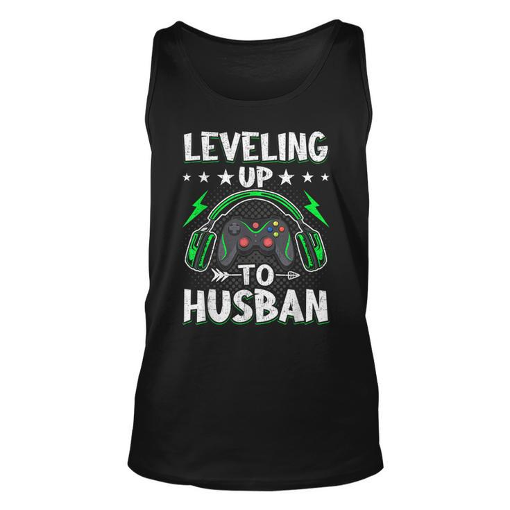 Leveling Up To Husban Husband Video Gamer Gaming  Unisex Tank Top