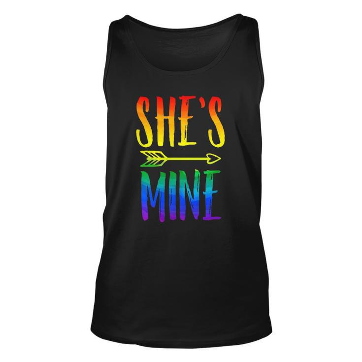 Lgbt Pride Shes Mine Im Her Lesbian Couple Matching Lover Unisex Tank Top
