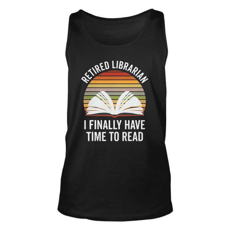 Librarian Retirement Library Books Lovers Vintage Tank Top