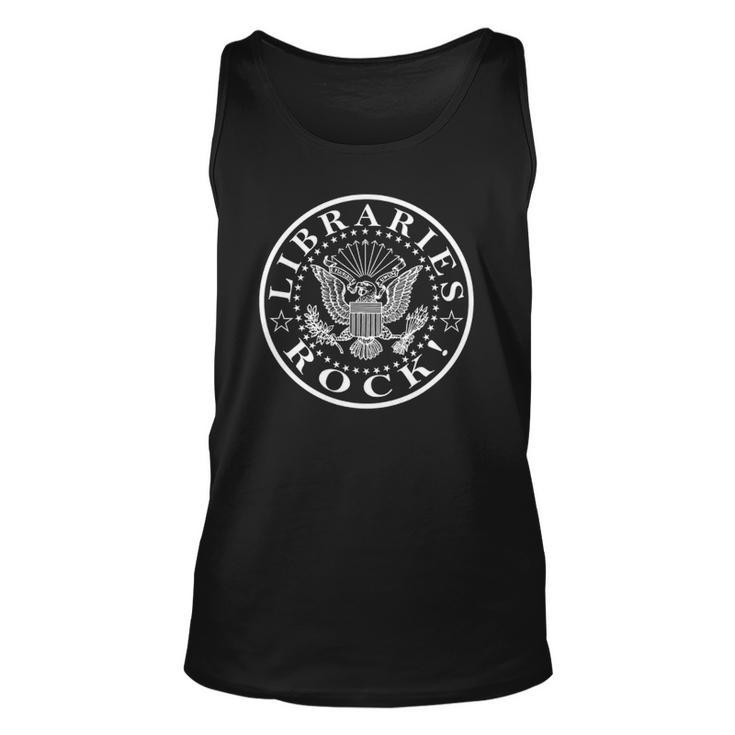 Libraries Rock Summer Reading Prize Librarians Unisex Tank Top