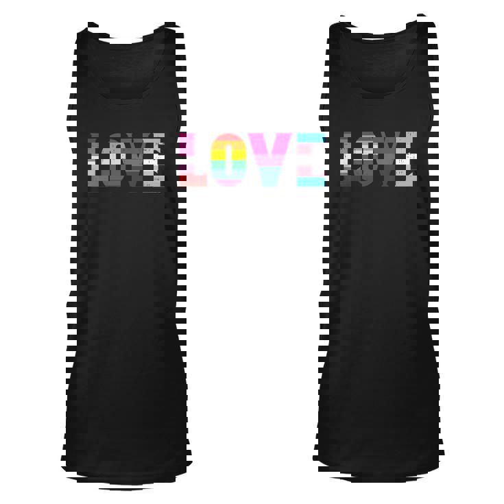 Love Lgbt Pride Ally Lesbian Gay Bisexual Transgender Ally Unisex Tank Top