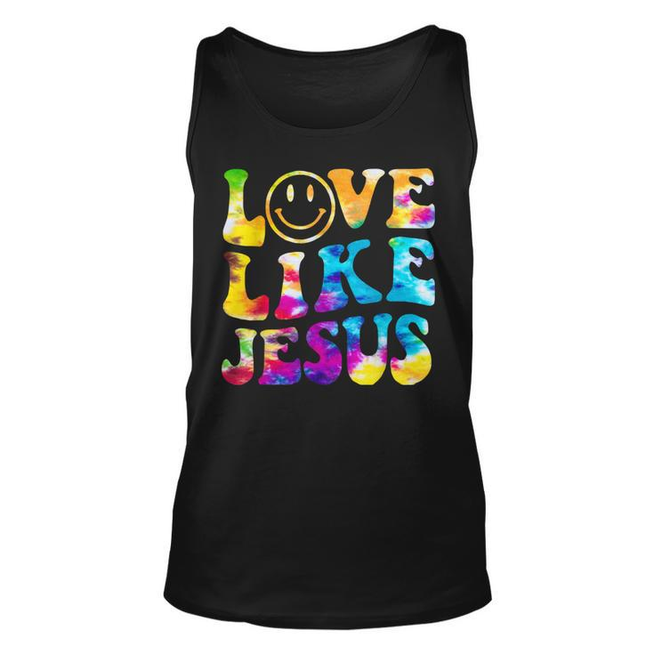 Love Like Jesus Tie Dye Faith Christian Jesus Men Women Kid  Unisex Tank Top