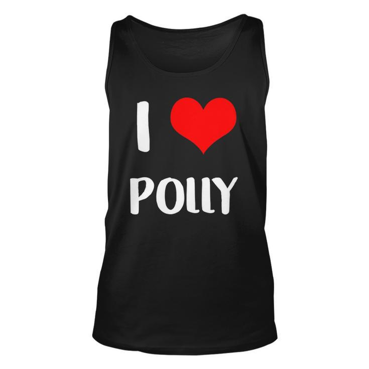 I Love Polly Guy Heart Anniversary 6 Happy Valentines Day Tank Top