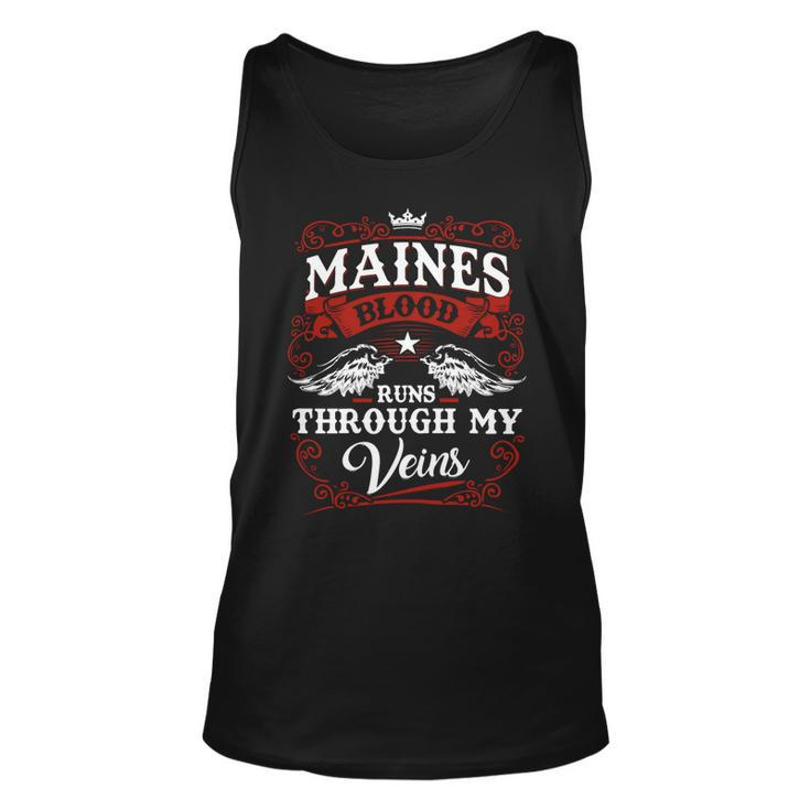 Maines Name Shirt Maines Family Name Unisex Tank Top