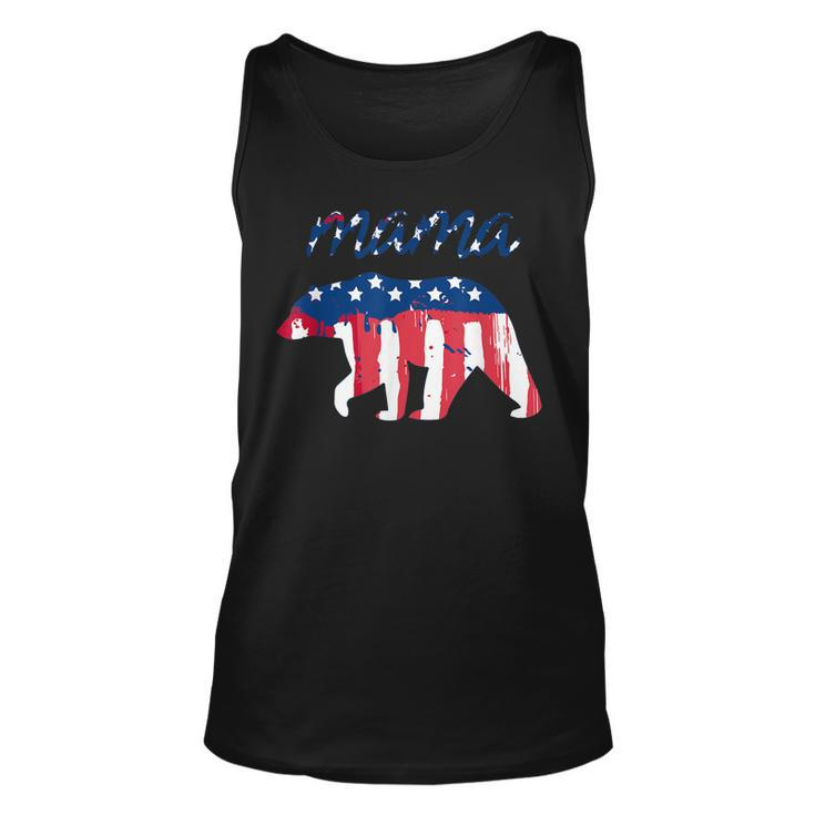 Mama Bear 4Th Of July Graphic T  Usa Flag T   Unisex Tank Top