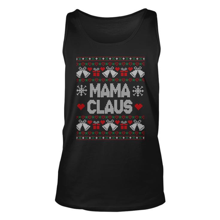 Mama Claus Christmas Ugly Sweater Unisex Tank Top