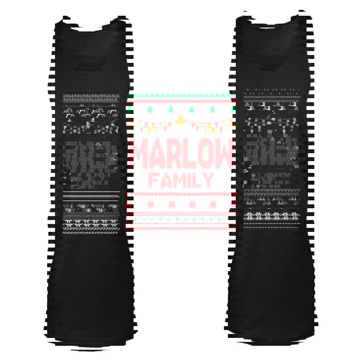 Marlow Name Gift Marlow Family Unisex Tank Top