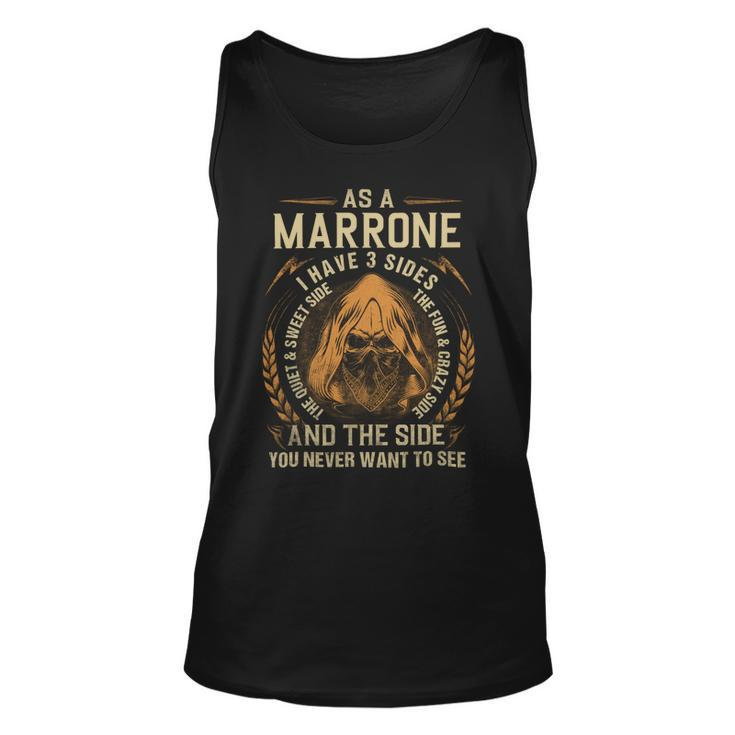 Marrone Name Shirt Marrone Family Name V3 Unisex Tank Top