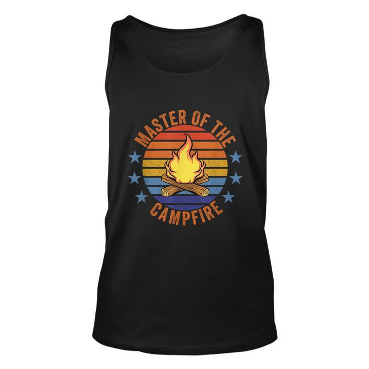 Master Of The Campfire Camping Vintage Camper Summer Retro  Unisex Tank Top
