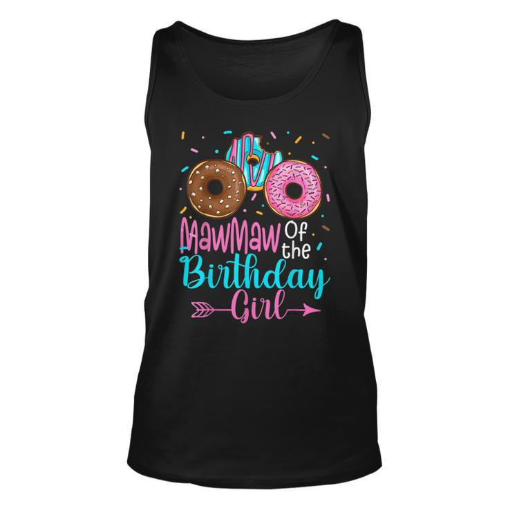 Mawmaw Of The Birthday Girl Donut Party Family Matching  Unisex Tank Top