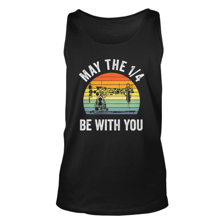May The 14 Be With You Sewing Machine Quilting Vintage Unisex Tank Top