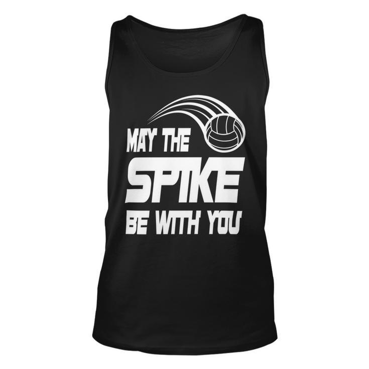 May The Spike Be With You Funny Volleyball Unisex Tank Top