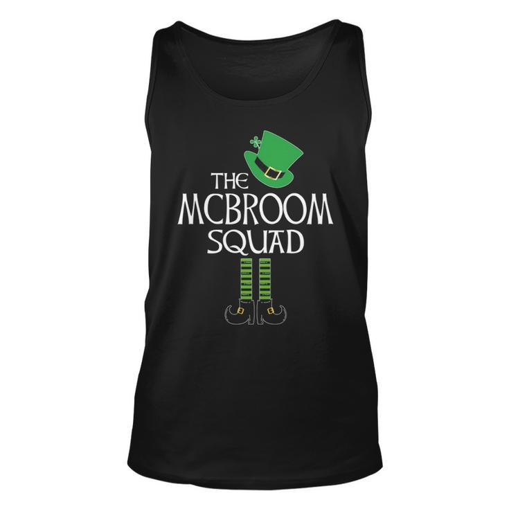 Mcbroom Name Gift   The Mcbroom Squad Leprechaun Unisex Tank Top