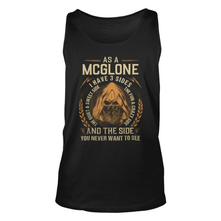 Mcglone Name Shirt Mcglone Family Name Unisex Tank Top