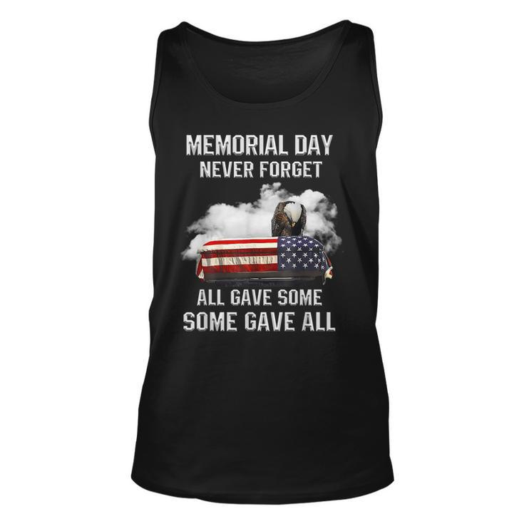 Memorial Day Never Forget All Gave Some Some Gave All  Unisex Tank Top