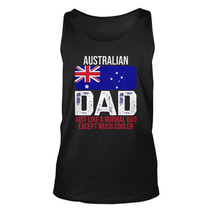 Mens Australian Dad Australia Flag Design For Fathers Day Unisex Tank Top