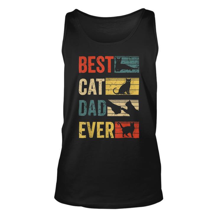 Mens Best Cat Dad Ever Funny Fathers Day Gifts 461 Trending Shirt Unisex Tank Top