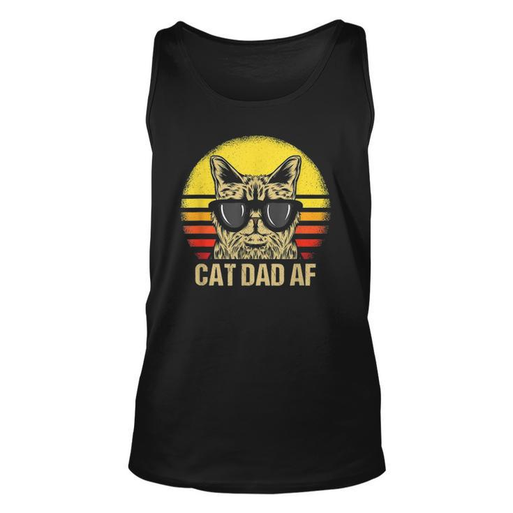 Mens Cat Dad Af Fathers Day Cat Daddy Unisex Tank Top