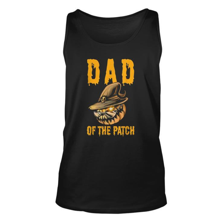 Mens Dad Of The Patch Pumpkin Halloween Costume Daddy Unisex Tank Top