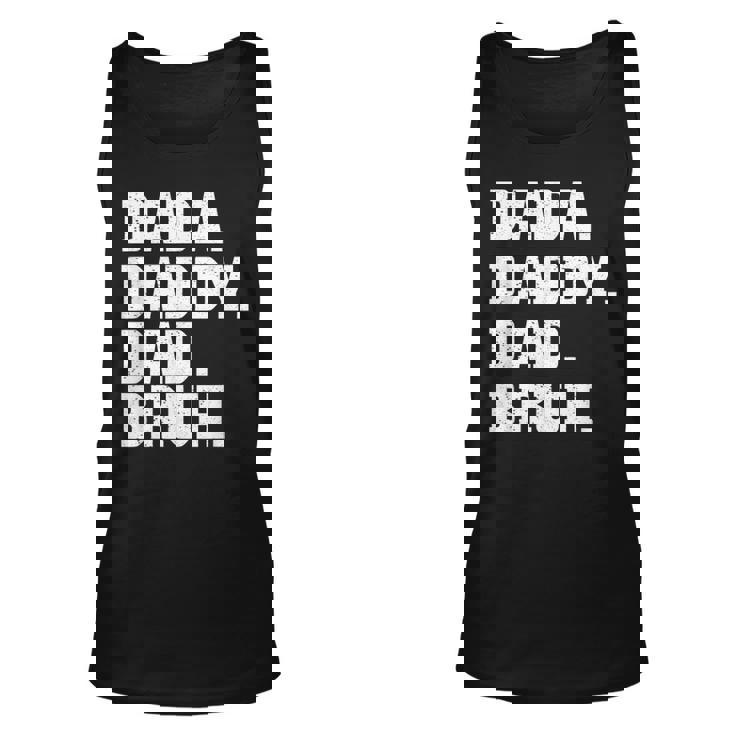 Mens Dada Daddy Dad Bruh From Son Boys Fathers Day  V3 Unisex Tank Top