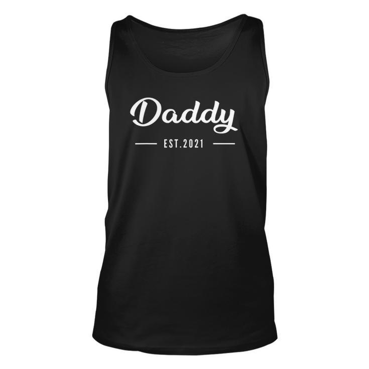 Mens Daddy Established 2021 New Dad Gift Unisex Tank Top