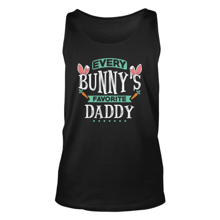 Mens Every Bunnys Favorite Daddy Tee Cute Easter Egg Gift Unisex Tank Top