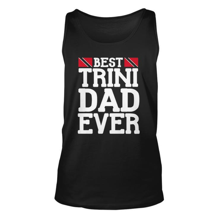 Mens Flag Castle Best Trini Dad Ever Fathers Day Trinidad  Unisex Tank Top