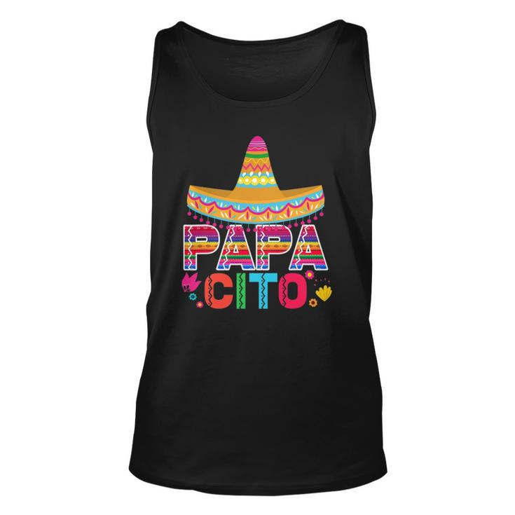 Mens Funny Fathers Day Gift For Men Papacito Dad Unisex Tank Top