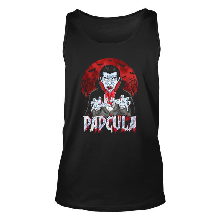 Mens Funny Halloween Dad Dracula Costume Dadcula Unisex Tank Top