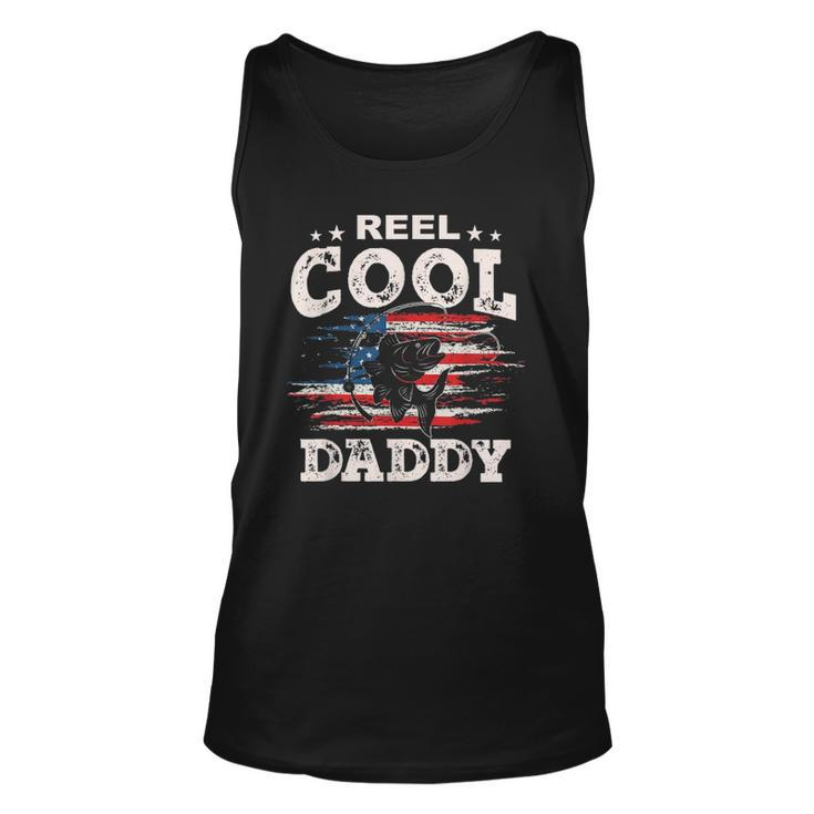 Mens Gift For Fathers Day Tee - Fishing Reel Cool Daddy Unisex Tank Top